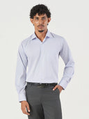Blue Striped Regular Fit Formal Shirt