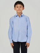 Blue Striped Regular Fit Long Sleeve Shirt