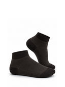 Brown Bamboo Cotton Ankle Socks