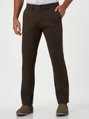 Smart Casual Brown Cotton Stretch Chikago Fit Chinos