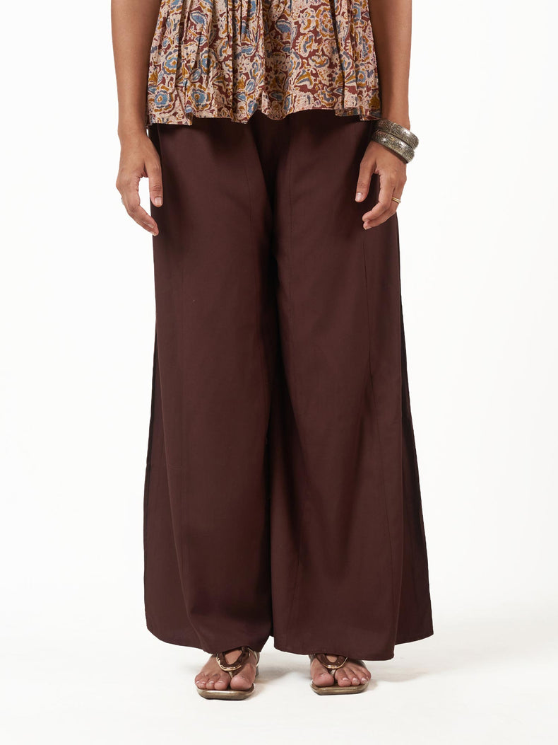 Cotton Viscose Flared Pants
