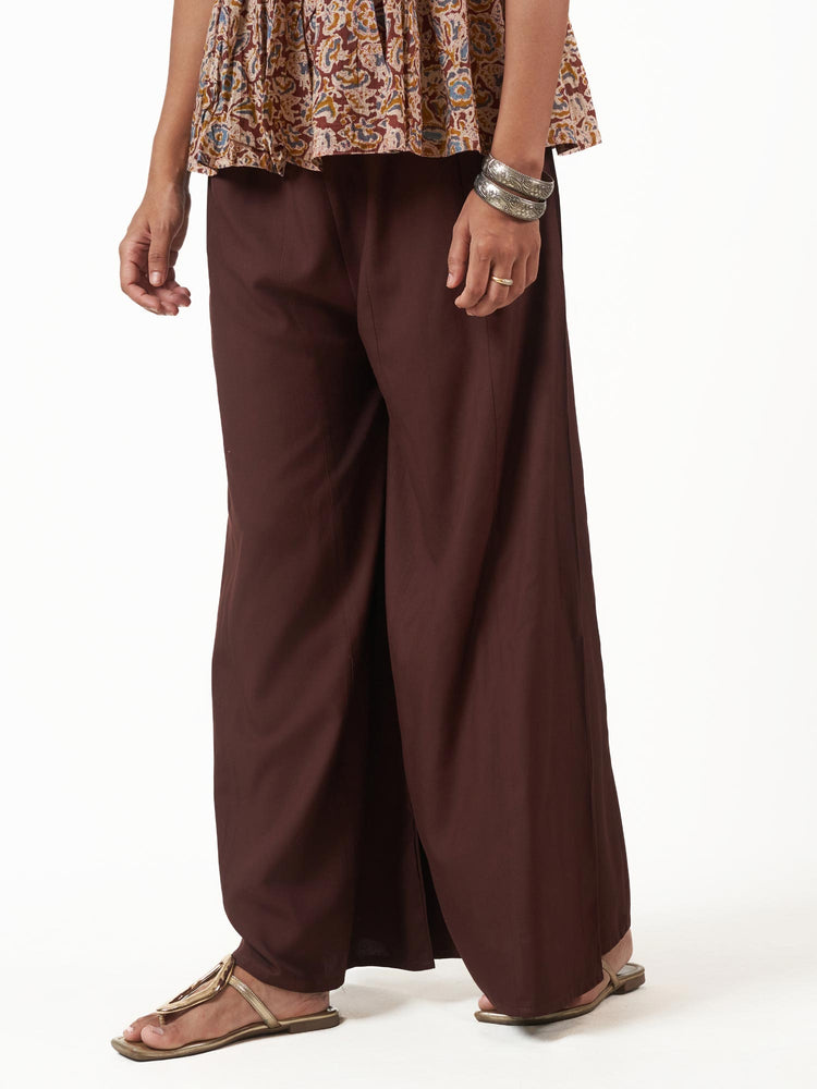 Cotton Viscose Flared Pants