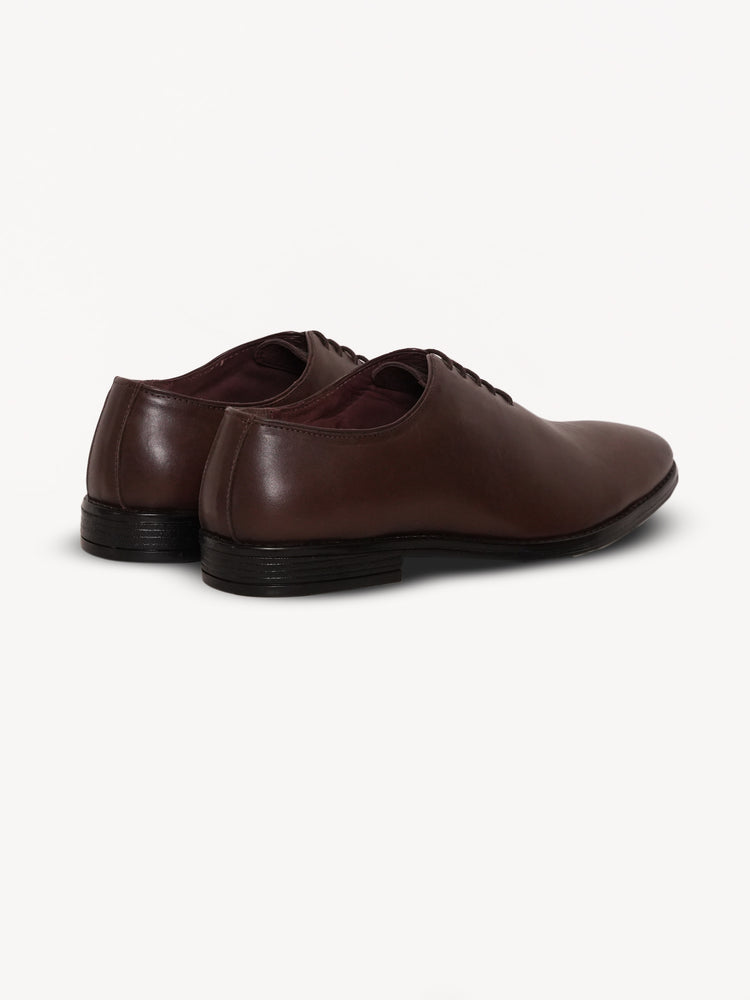 Top Grain Leather Lace-Up Shoes