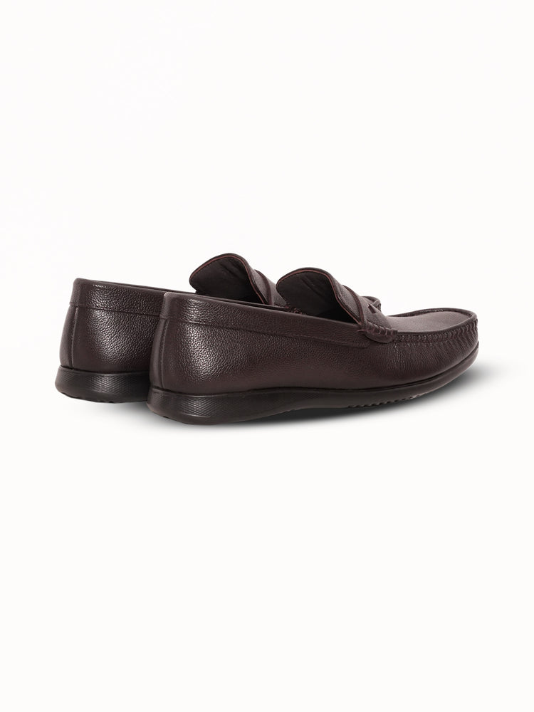 Genuine Goat Leather Slip-On Shoes