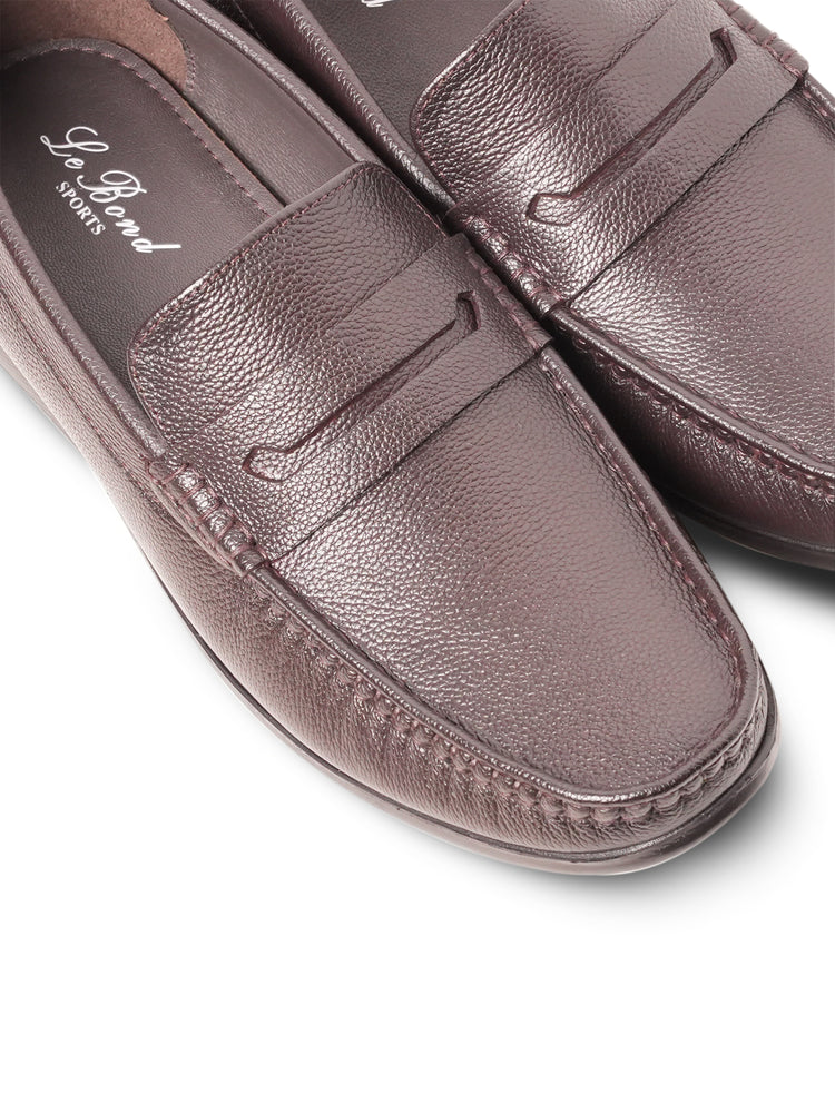 Genuine Goat Leather Slip-On Shoes