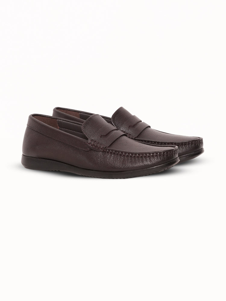 Genuine Goat Leather Slip-On Shoes