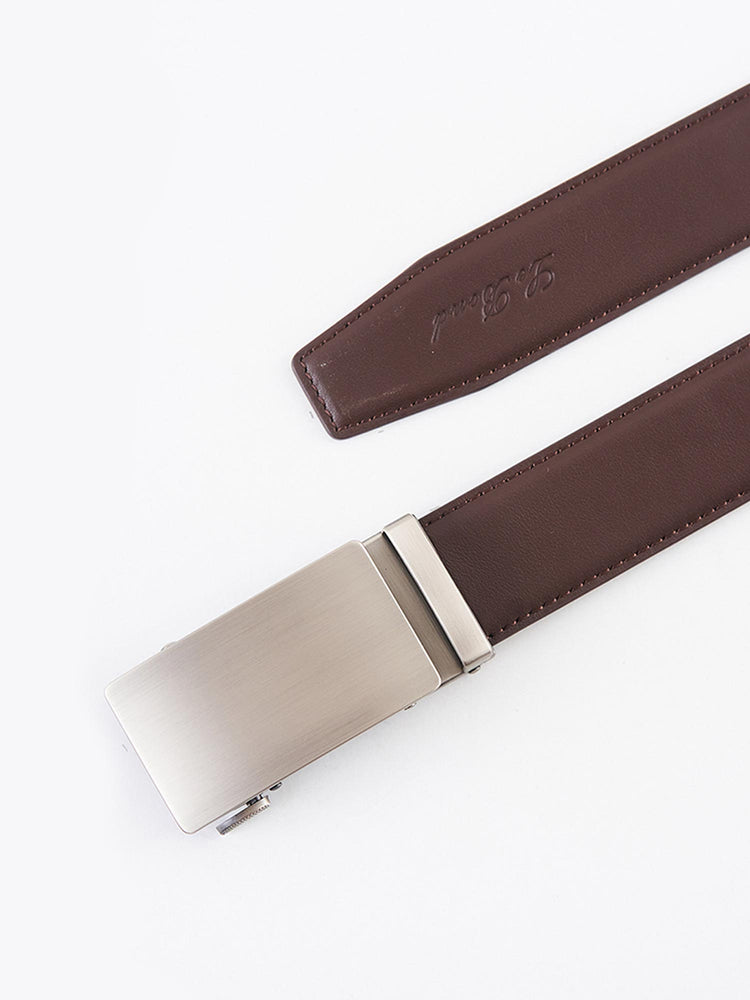 Brown Genuine Leather Formal Belt