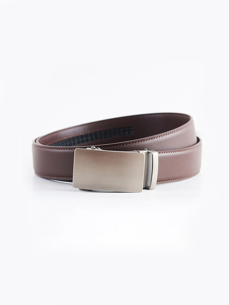Brown Genuine Leather Formal Belt