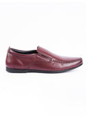 Full Grain Leather Embossed Slip-On Shoes
