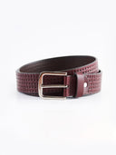 Burgu Embossed Leather Casual Belt