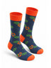 Dark Blue Bamboo Cotton Crew Socks