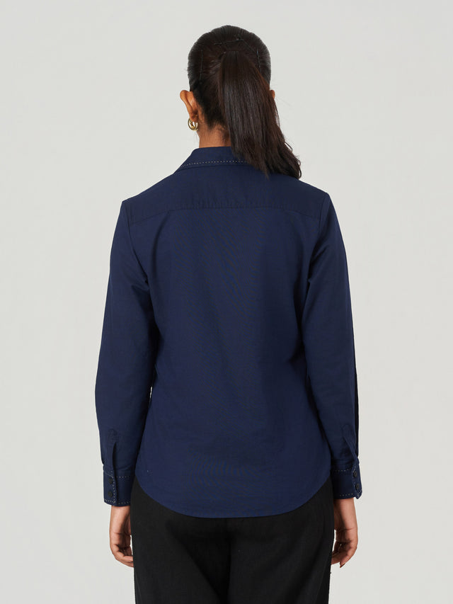 Cotton Linen Relaxed Fit Formal Shirt