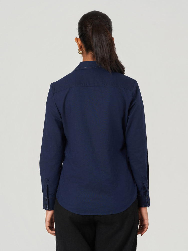 Cotton Linen Relaxed Fit Formal Shirt