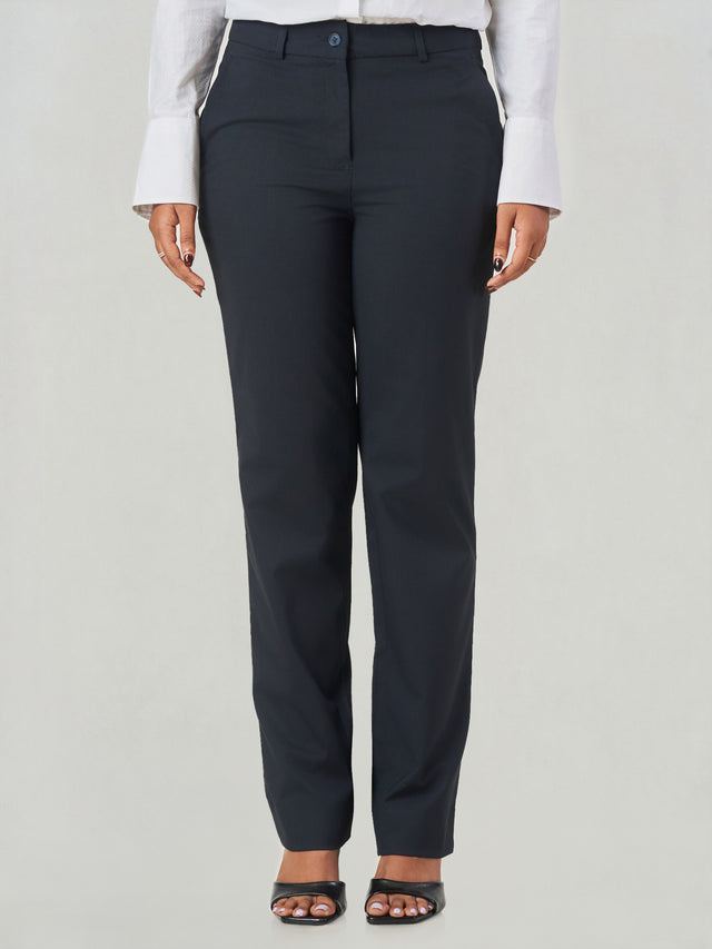 Regular Fit Formal Straight Leg Trousers