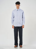 Striped Cotton Armstrong Collar Formal Shirt