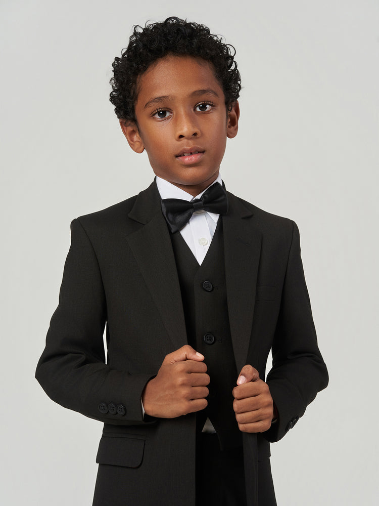 Dark Brown Regular Fit Three Piece Formal Suit