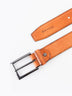Dark Tan Leather Formal Belt
