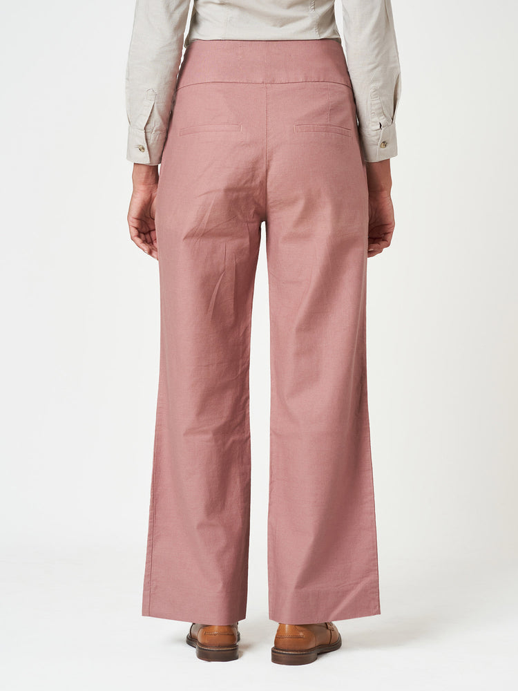 Plain Wide Leg Trousers