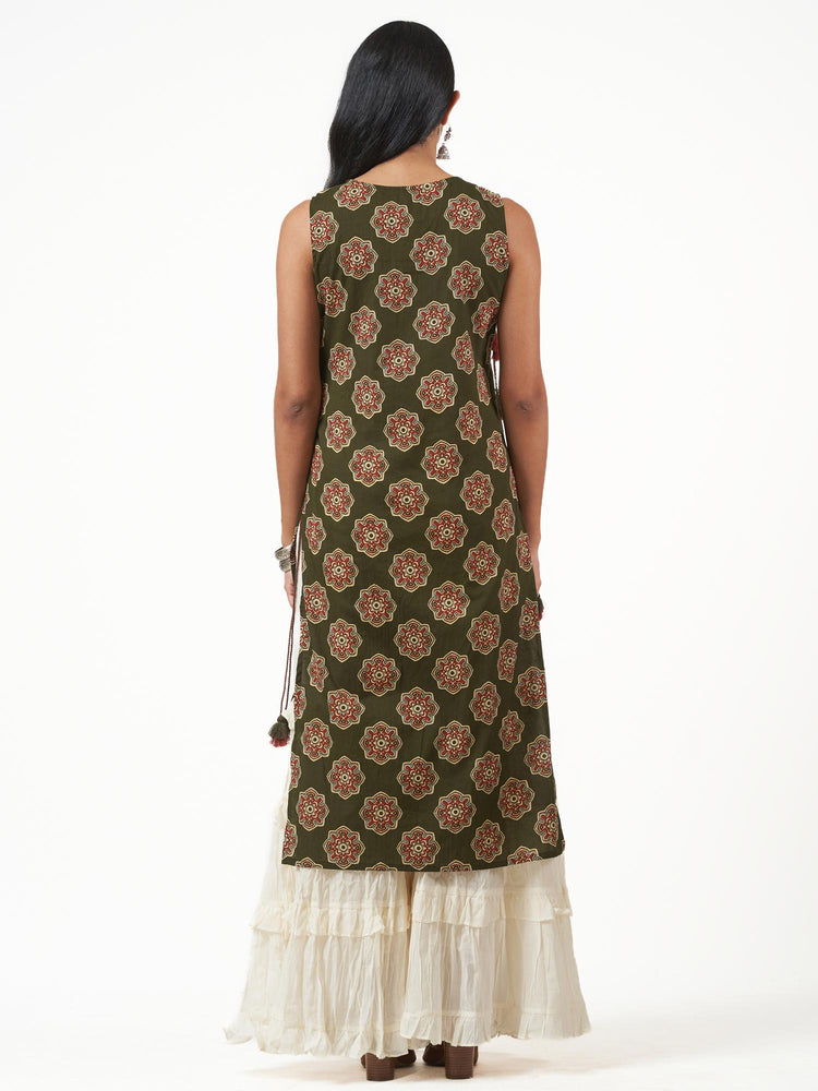 Cotton Screen Print Long Kurti Set