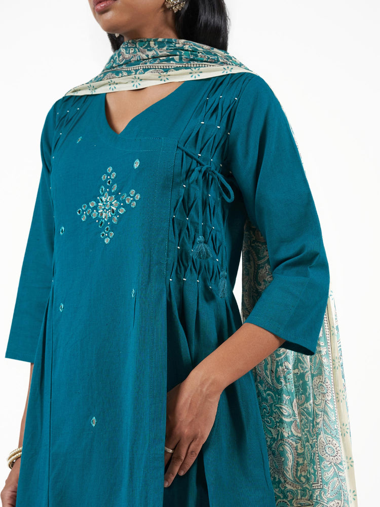 Khaadi Cotton Mirror Detail Shalwar Set