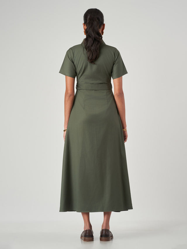 Maxi Belted Dress