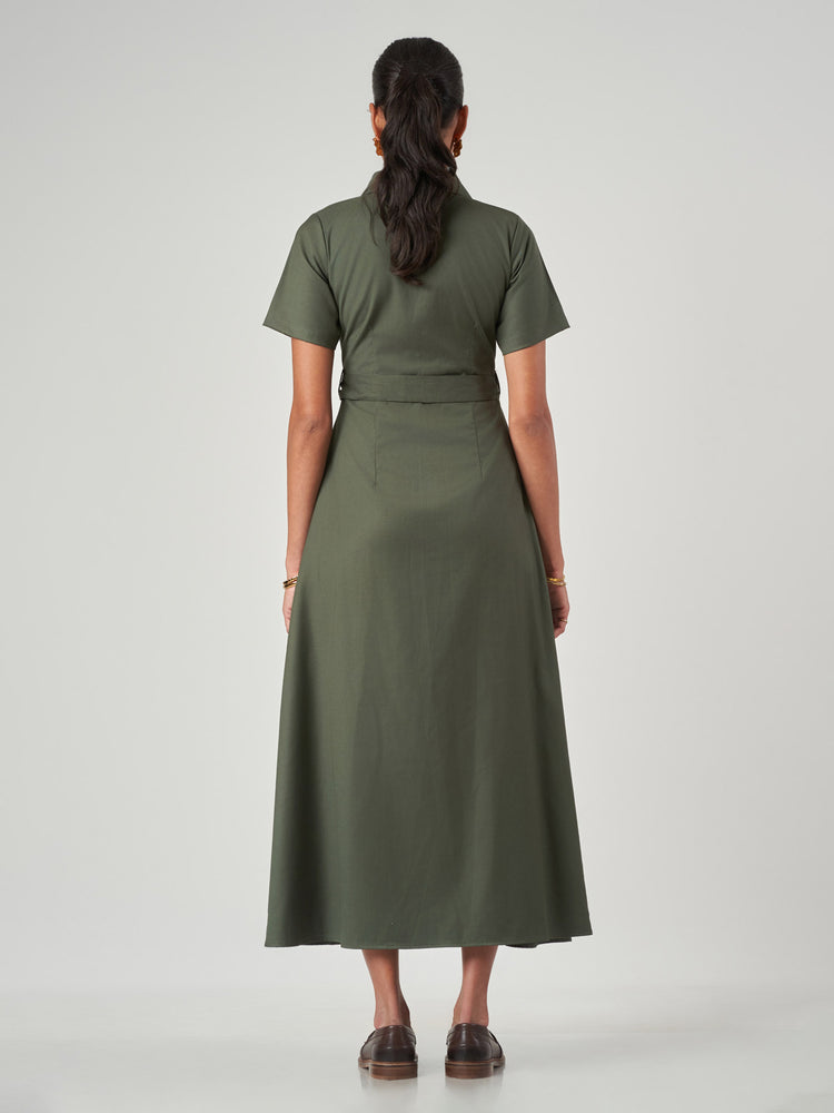 Maxi Belted Dress