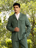 Green Pinstripe Tailored Fit Safari Jacket