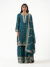 Raw Silk Embroidered Shalwar Set