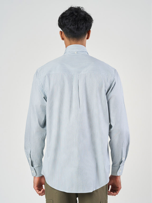 Striped Cotton Armstrong Collar Formal Shirt