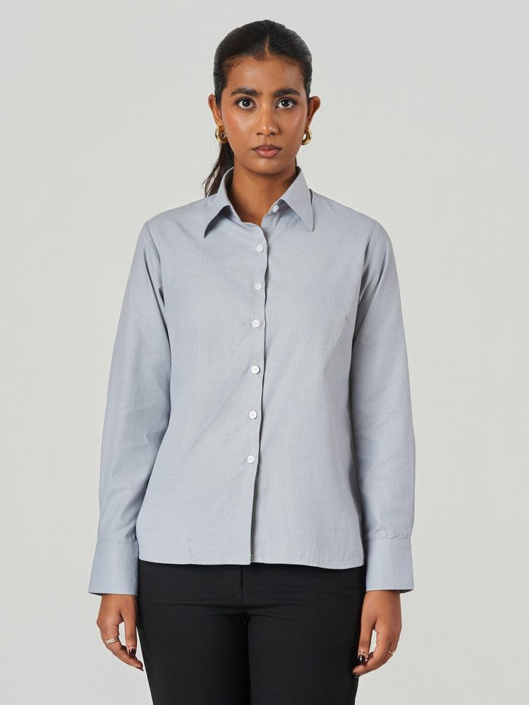 Cotton Blend Slim Fit Formal Shirt