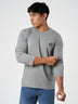 Grey Cotton Round Neck T-Shirt