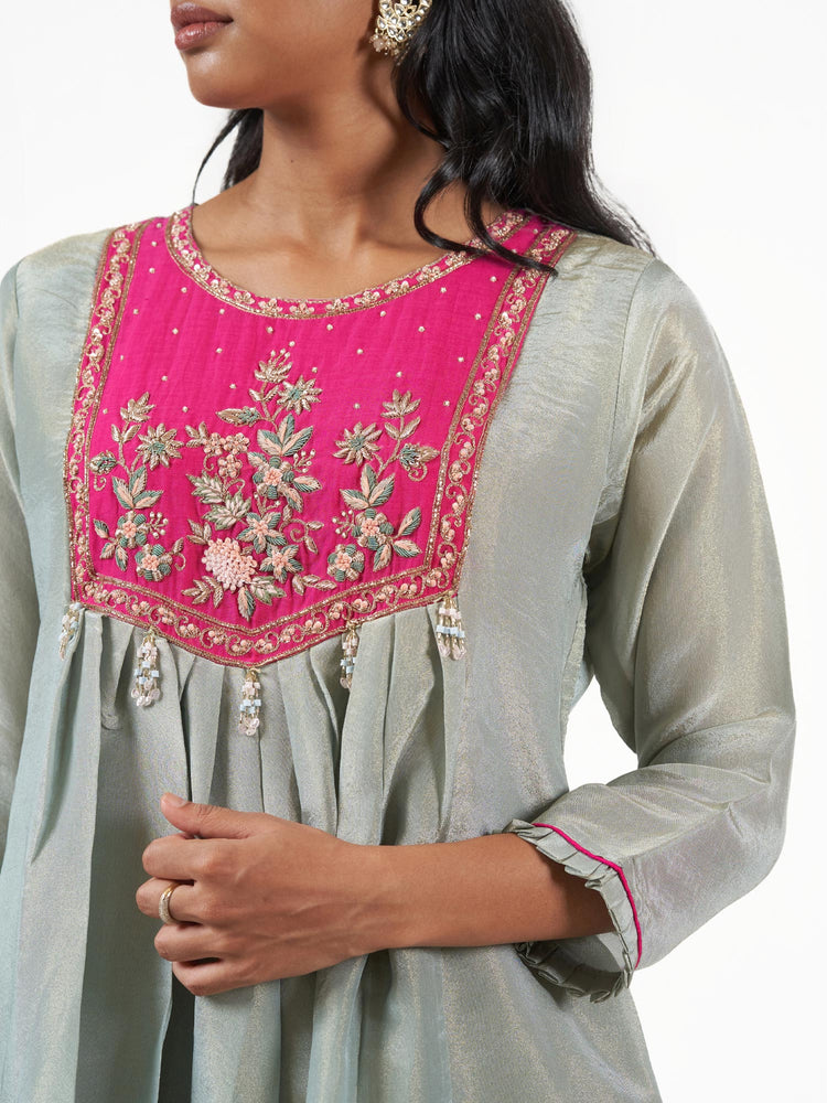 Embroidered Neckline Shalwar Set