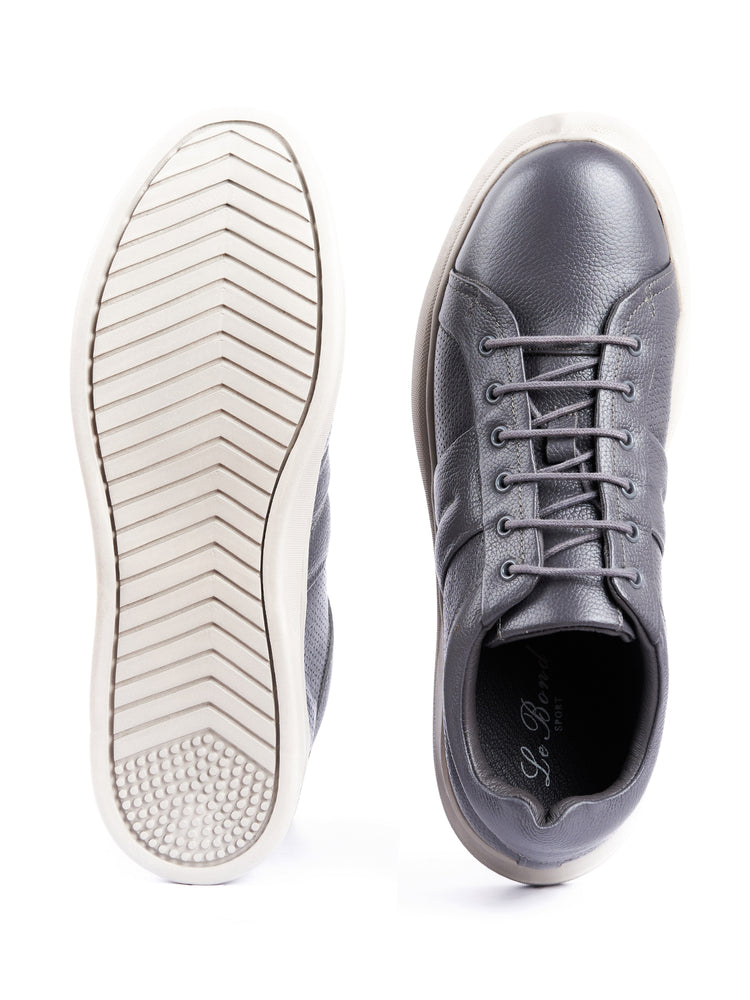 Genuine Leather Lightweight Lace-Up Shoes