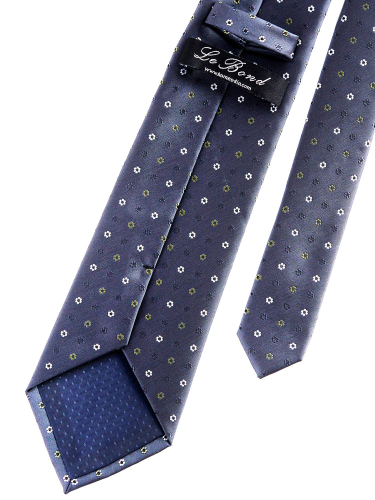 Flower Medallion Microfiber Tie