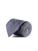 Flower Medallion Microfiber Tie