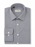 Grey Cotton Blend Parker Collar Shirt
