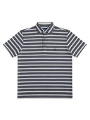 Men's Grey Horizontal Stripe Casual T-Shirt