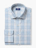 Light Blue Checked Cotton Dobby Custom Shirt