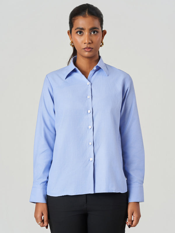 Cotton Blend Slim Fit Formal Shirt