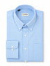 Light Blue Cotton Blend Slim-Fit Shirt