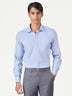 Light Blue Plain Long Sleeve Formal Shirt
