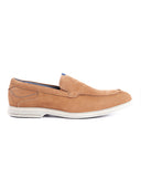 Nubuck Leather Embossed Party Slip-On Shoes