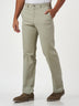 Smart Casual Light Green Cotton Slim Fit Chinos