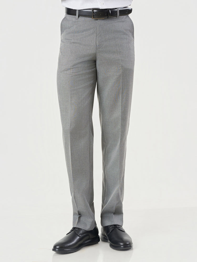 Plain Polyester Viscose Regular Fit Trousers