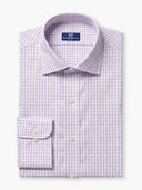 Light Purple Checked Cotton Custom Shirt