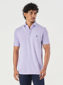 Light Purple Cotton Polo T-Shirt