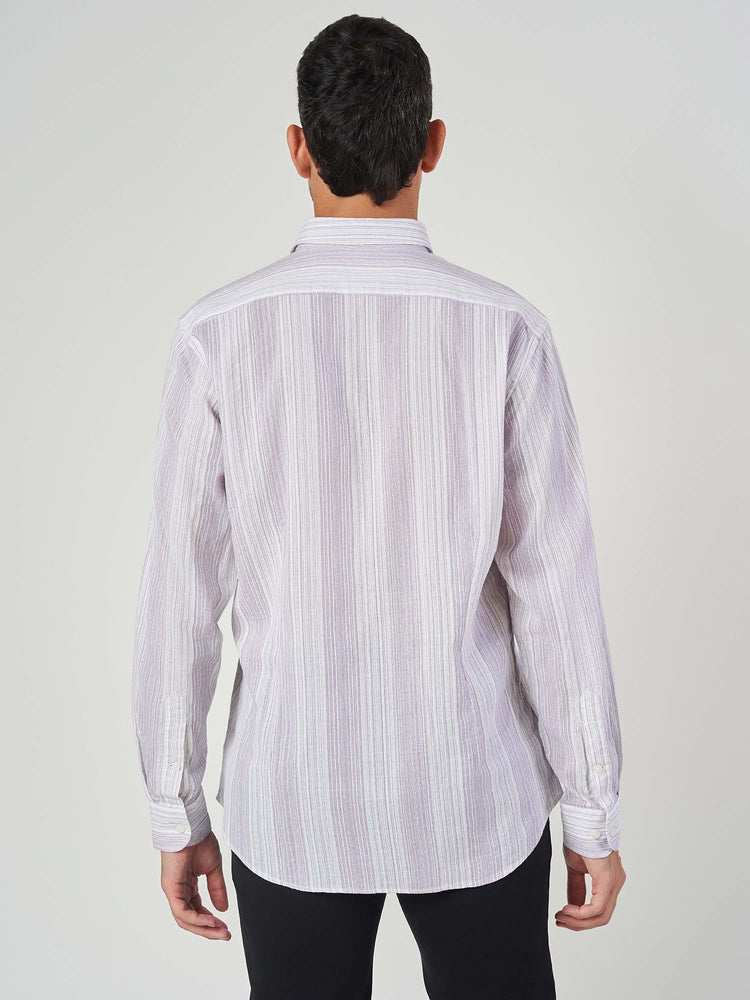 Light Purple Design Cotton Tailor Fit Shirt