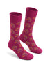 Maroon Bamboo Cotton Crew Socks