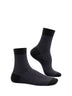 Maroon & Black Bamboo Cotton Crew Socks