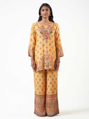 Viscose Motif Print 3/4 Cord Set